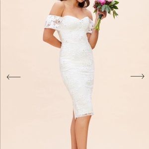 Dress the Population White Tara Dress